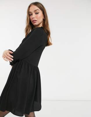 black smock dress asos