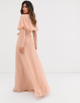 asos cape maxi dress