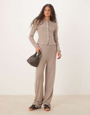 Asos Design Long Sleeve Cardigan In Multi