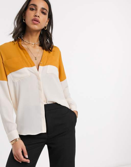 color block shirt womens