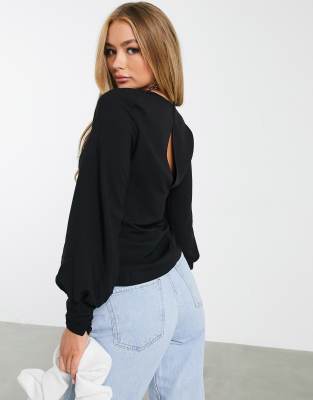 cowl neck top asos