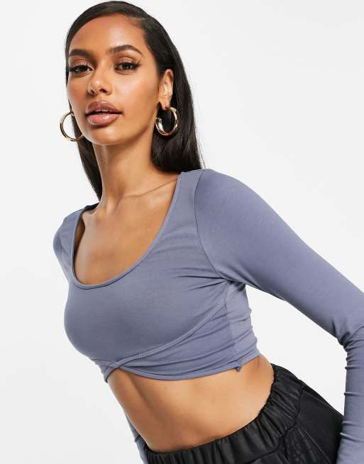 asos long sleeve crop top