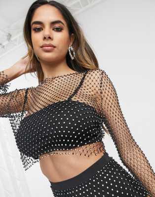 asos mesh crop top