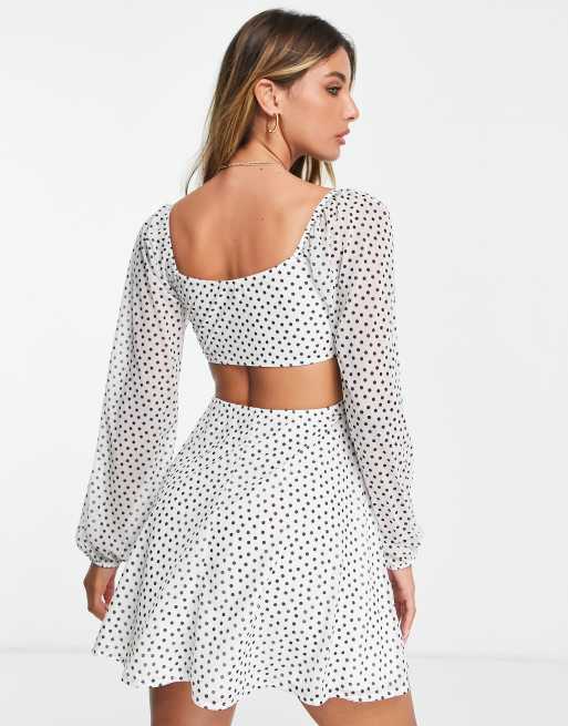 Asos best sale polka dress