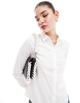 Asos Design Long Sleeve Fitted Shirt
