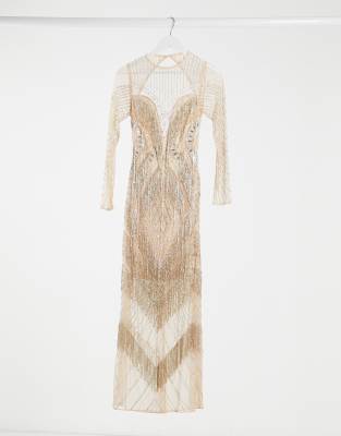 long fringe dress