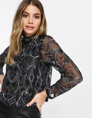 asos high neck top