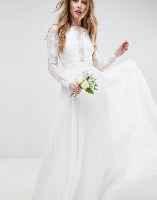 Asos long sleeve hot sale wedding dress