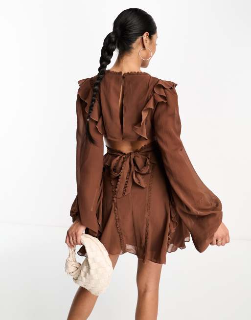 Skater on sale ruffle dress