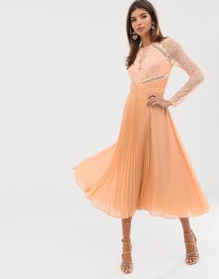 asos long sleeve party dress