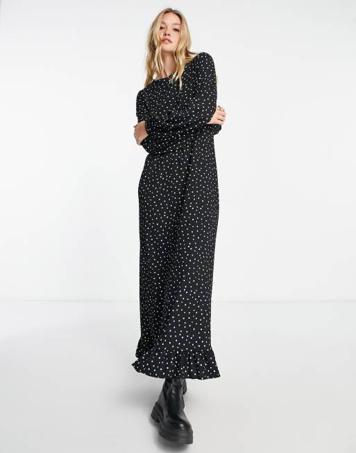 Long sleeve maxi sales smock dress