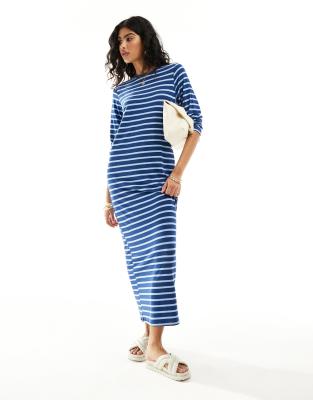 The Ethan Stripe Maxi Dress-Blue main image 1