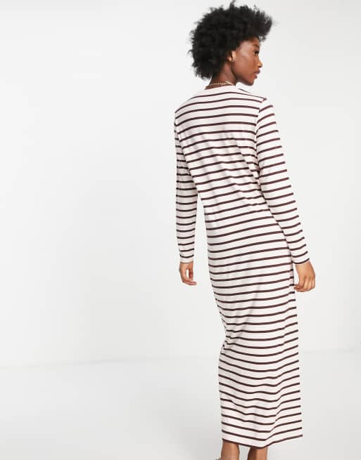 striped t shirt maxi dress