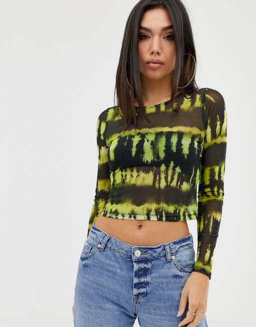 Tie-Dye Neon Green Short Sleeve