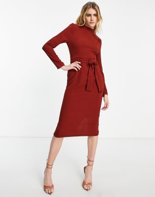 white christmas dresses Wrap Obi Belt Dress Hailey 100% Linen ❤️ menique main image 1