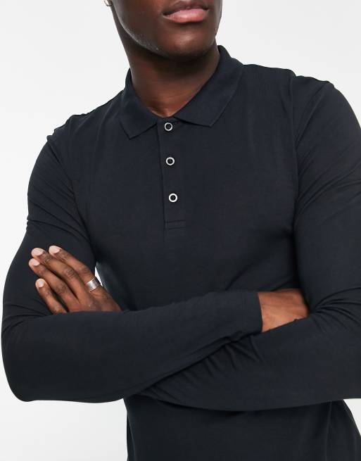 Asos men's long sleeve polo hotsell