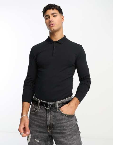 Look Sharp and Stay Comfortable: Long Sleeve Polo Outfit for Men!