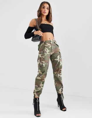 crop top with camo pants