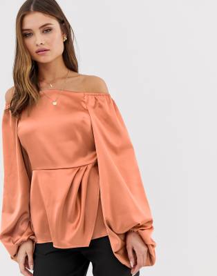 satin top asos