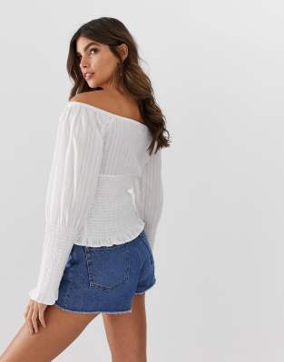 asos off the shoulder top