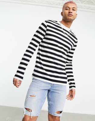 asos striped long sleeve top