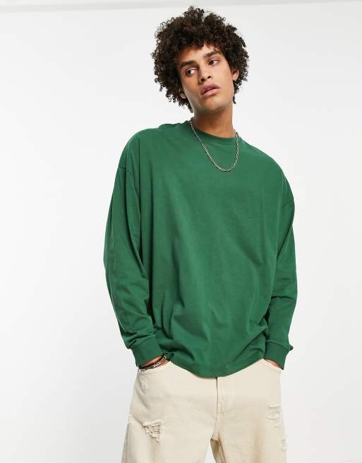 Long-Sleeved Graphic Shirt - Luxury Green