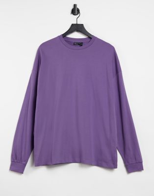 plain purple long sleeve shirt