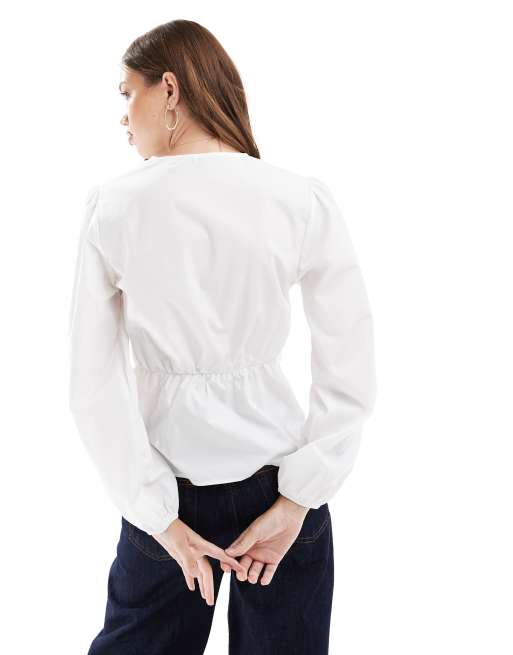 Asos white blouse online