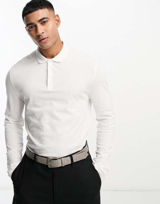 Asos men's outlet long sleeve polo