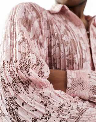 light pink lace shirt