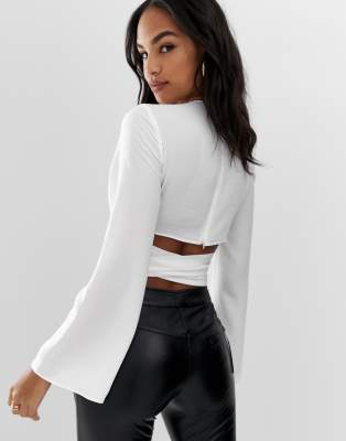 asos plunge top