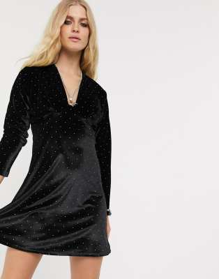 asos black party dress