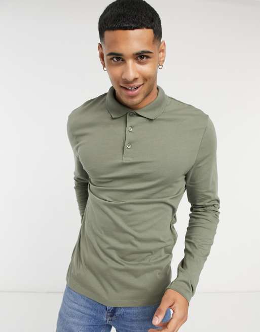 Asos long sleeve outlet polo