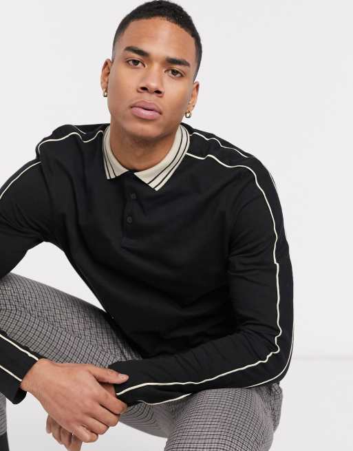 Asos long sleeve polo sale