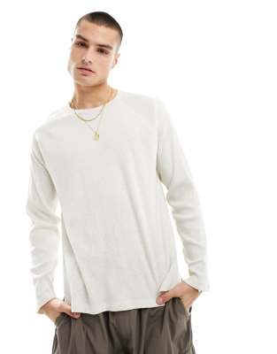 Basic Grey Marl Long Sleeve Fitted T Shirt