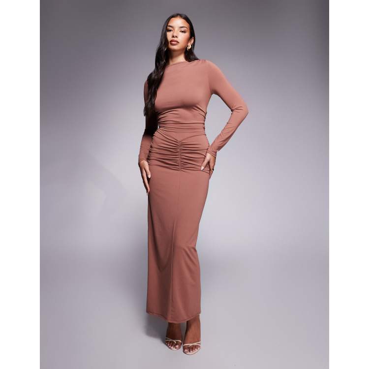 asos flutter sleeve ruched corset dress ASOS DESIGN flutter sleeve ruched corset detail tiered midi dress