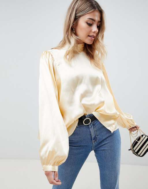 Asos long sleeve store blouse