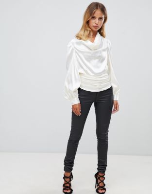 cowl neck top asos
