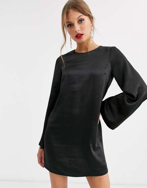 Shift dress shop long sleeve