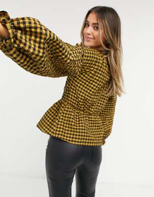 asos gingham top