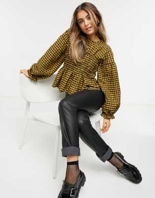 asos gingham top