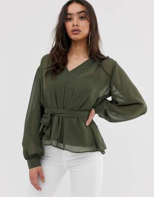 harloe belted top