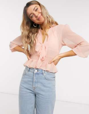 asos sheer top