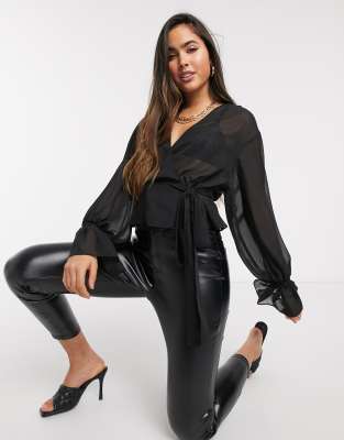 sheer blouse asos