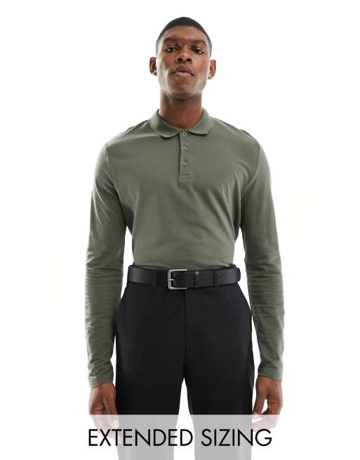 Asos men's shop long sleeve polo