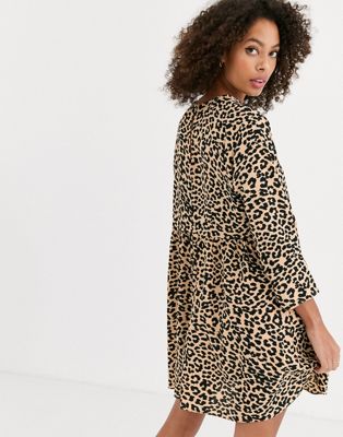 cheetah print mini dress
