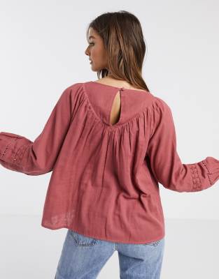 lace smock top