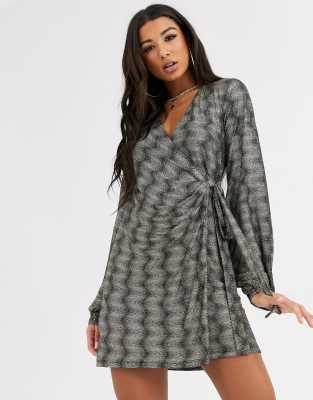 sparkle wrap dress