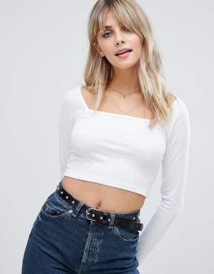 asos square neck top