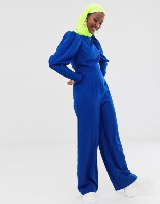 asos jumpsuit blue